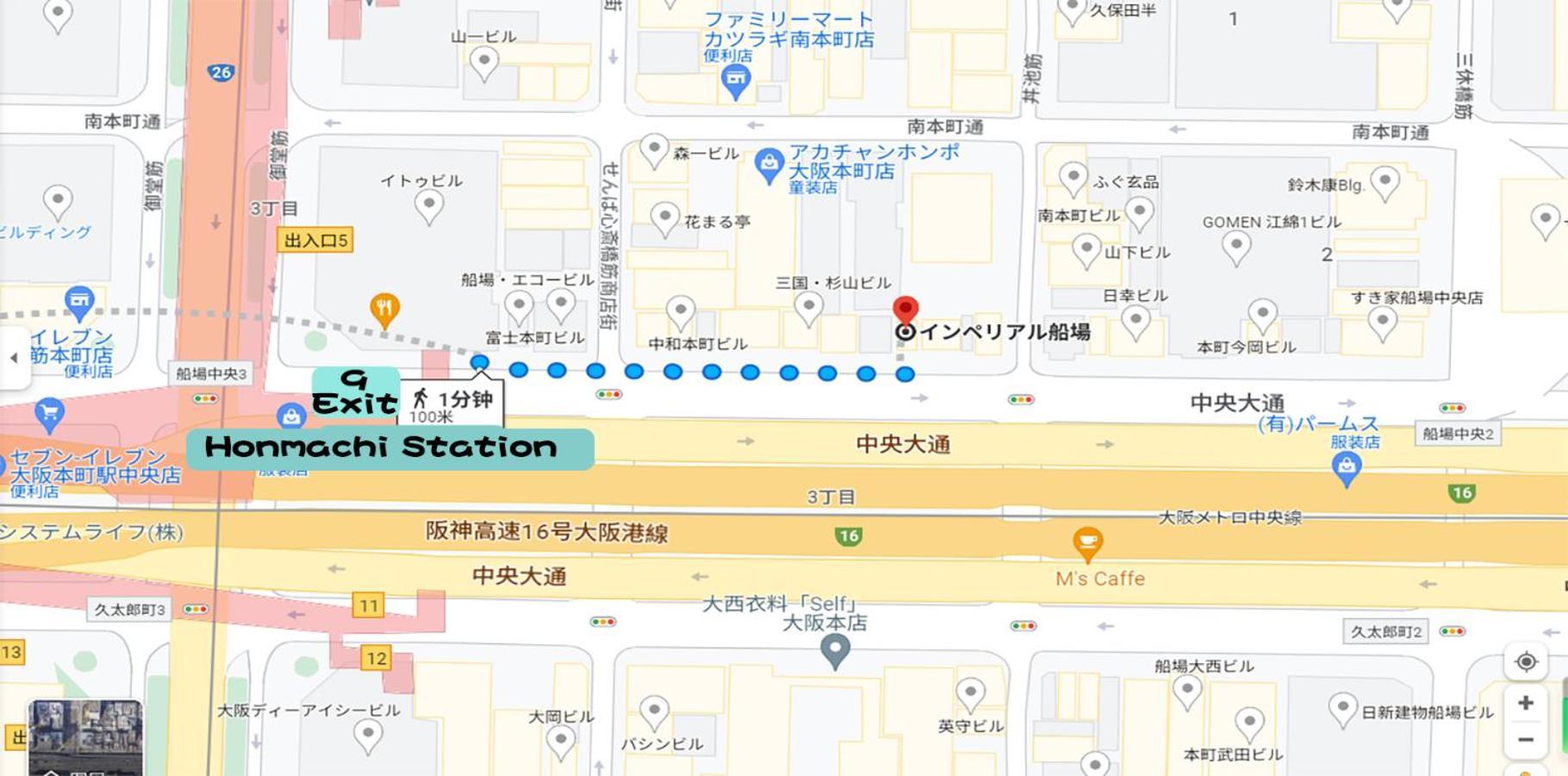 Apartamento Imperial 心斎橋本町 Osaka Exterior foto